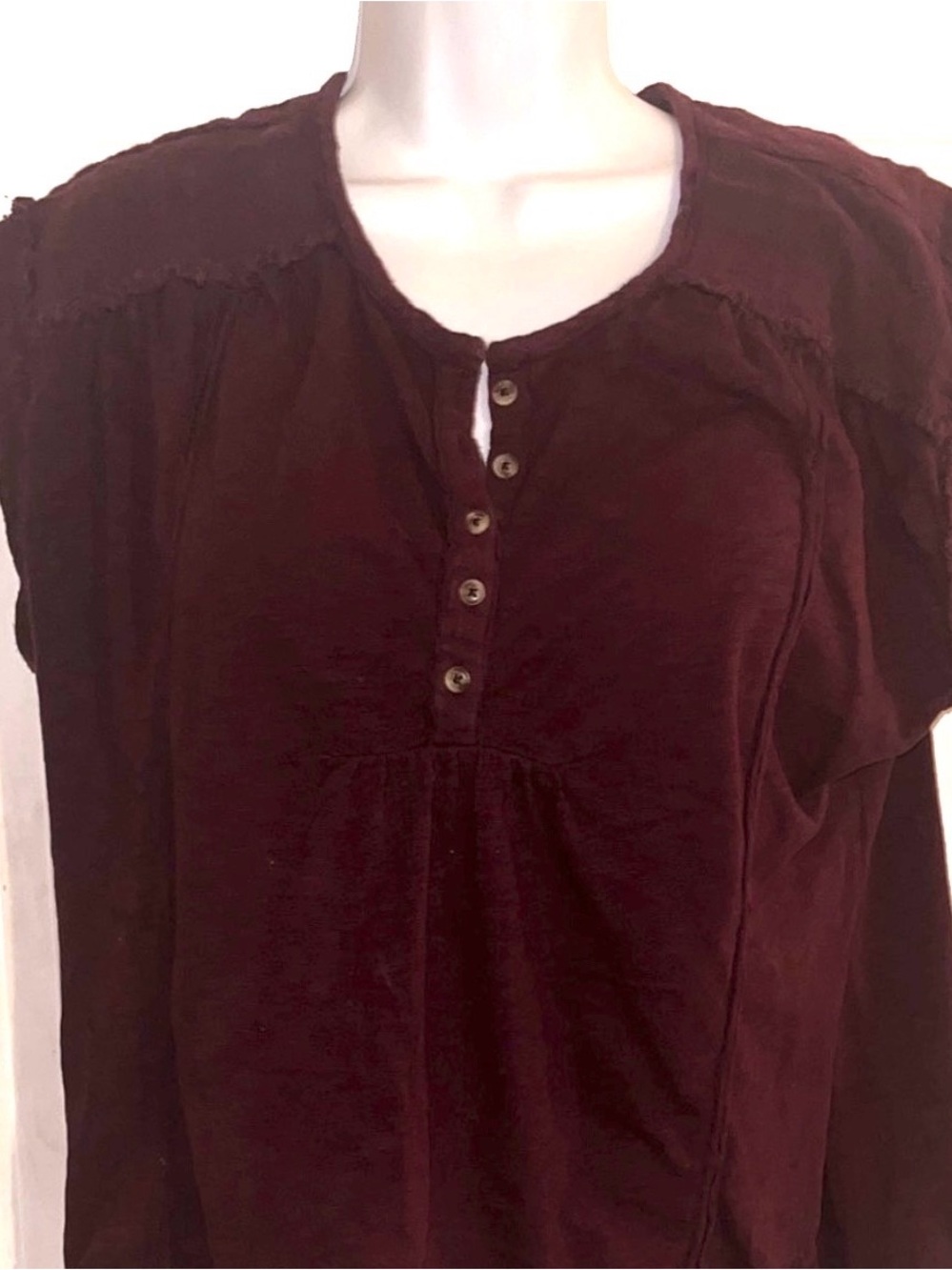 Elegant Burgundy Women's Blouse